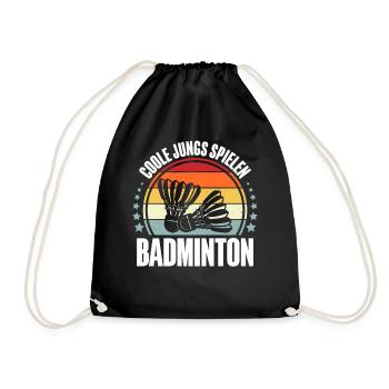 Badminton - Turnbeutel - Schwarz - Vorne