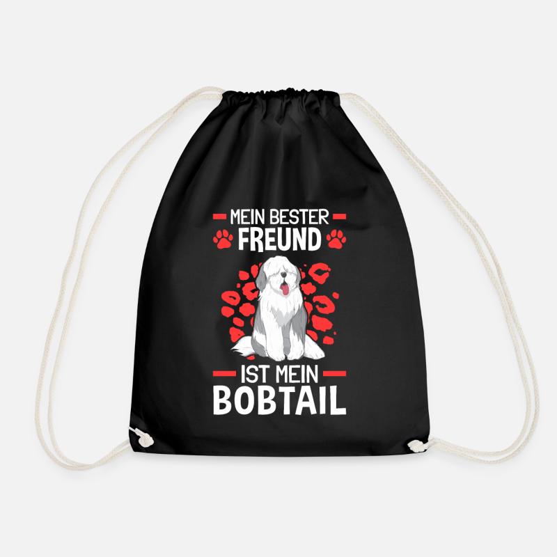 Bobtail ist mein Freund Altenglischer Bobtail - Turnbeutel - Schwarz