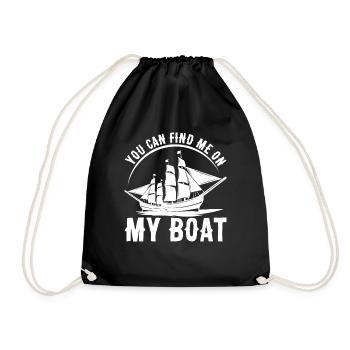Vous pouvez me trouver sur mon bateau en bateau - Sac de sport léger - noir - Devant