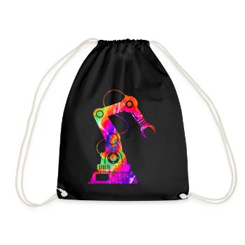 Ingénieur en robotique robotique Tie Dye - Sac de sport léger - noir - Devant