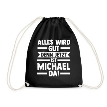 Michael - Turnbeutel - Schwarz - Vorne