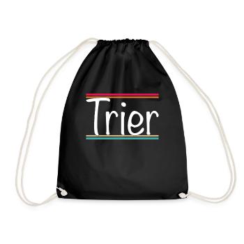 Trier - Turnbeutel - Schwarz - Vorne