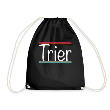 Trier - Turnbeutel - Schwarz - Vorne