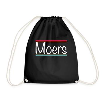 Moers - Turnbeutel - Schwarz - Vorne