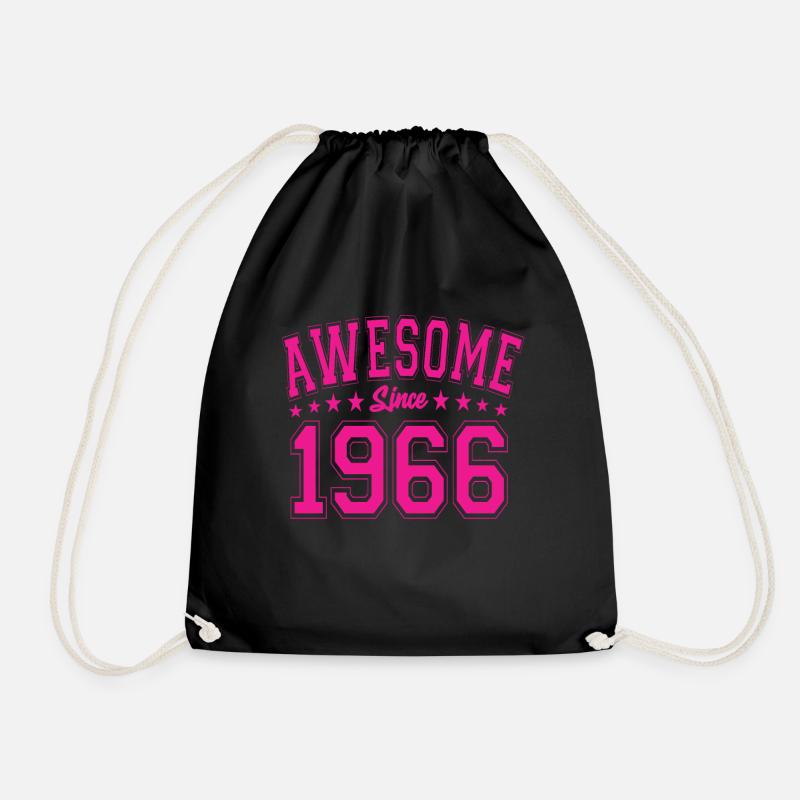 Awesome Since 1966 Geburtstag 1966 Vintage 1966 - Turnbeutel - Schwarz