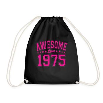 Génial depuis 1975 Anniversaire 1975 Millésime 1975 - Sac de sport léger - noir - Devant