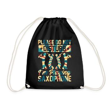 S’il vous plaît ne pas déranger Je joue du saxophone - Saxo - Sac de sport léger - noir - Devant
