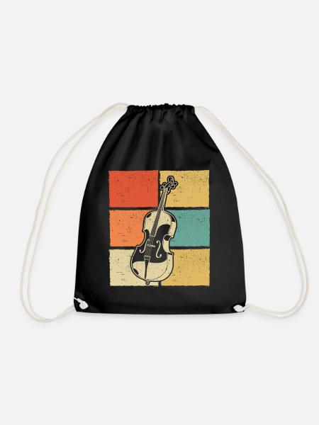 Cello Cellospieler Cellist - Turnbeutel - Schwarz