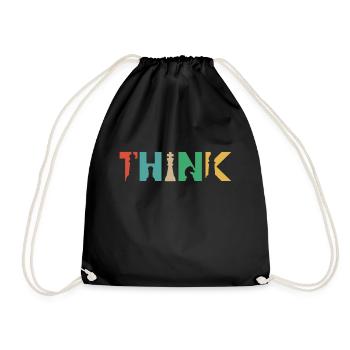 Chess Chess Player Tournament for Clever Minds - Drawstring Bag - black - Front