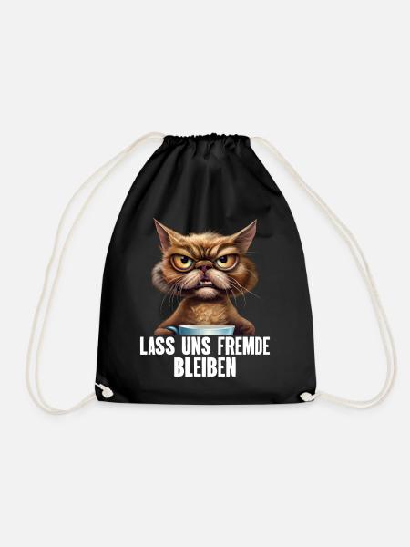 Lass Uns Fremde Bleiben - Turnbeutel - Schwarz