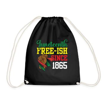 Juneteenth Free Ish depuis 1865 Afrique noire - Sac de sport léger - noir - Devant