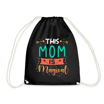 Mama Geschenk - Turnbeutel - Schwarz - Vorne