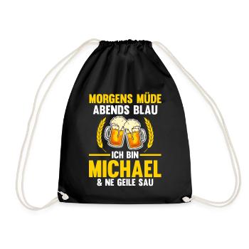 Michael - Turnbeutel - Schwarz - Vorne