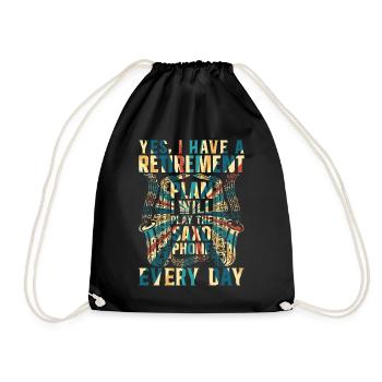 J’ai un plan de retraite Je vais jouer du saxophone - Sac de sport léger - noir - Devant