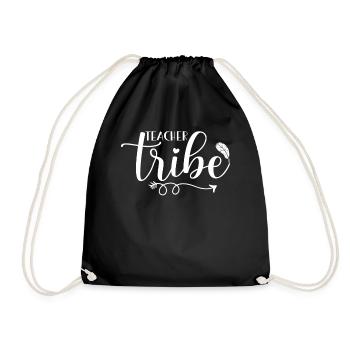 Teacher Group Design - Drawstring Bag - black - Front