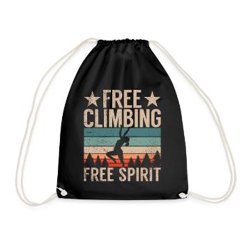 Free Climbing Mountaineers & Bouldering Free Climbing - Drawstring Bag - black - Front