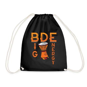 Djembe Big Djembe Energy Musical Instrument Drums - Drawstring Bag - black - Front