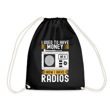 Ham Radio Ham Radio Operator - Drawstring Bag - black - Front