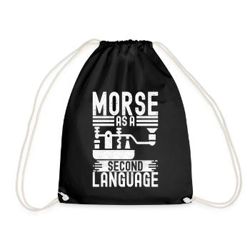 Ham Radio Ham Radio Operator - Drawstring Bag - black - Front