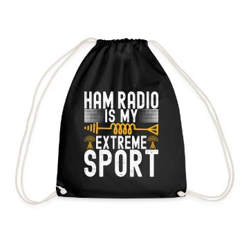 Ham Radio Ham Radio Operator - Drawstring Bag - black - Front
