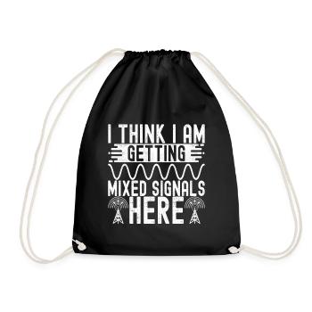 Ham Radio Ham Radio Operator - Drawstring Bag - black - Front