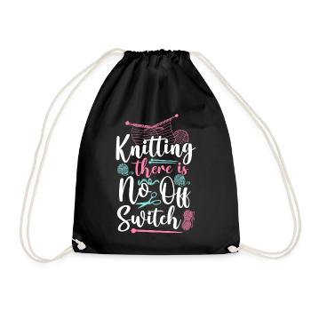 Tricoter Tricoter Tricoter Il y a - Sac de sport léger - noir - Devant