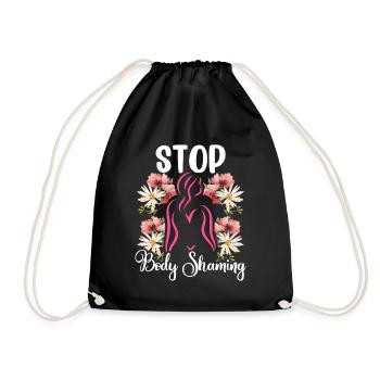 Plus de bodyshaming Bodyshaming agaçant - Sac de sport léger - noir - Devant