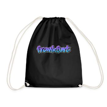 Frankfurt - Drawstring Bag - black - Front