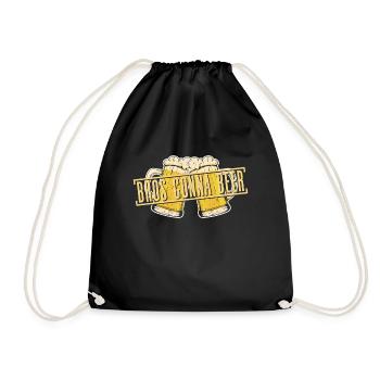 Beer Day Beer Day Beer lovers Beer drinkers - Drawstring Bag - black - Front