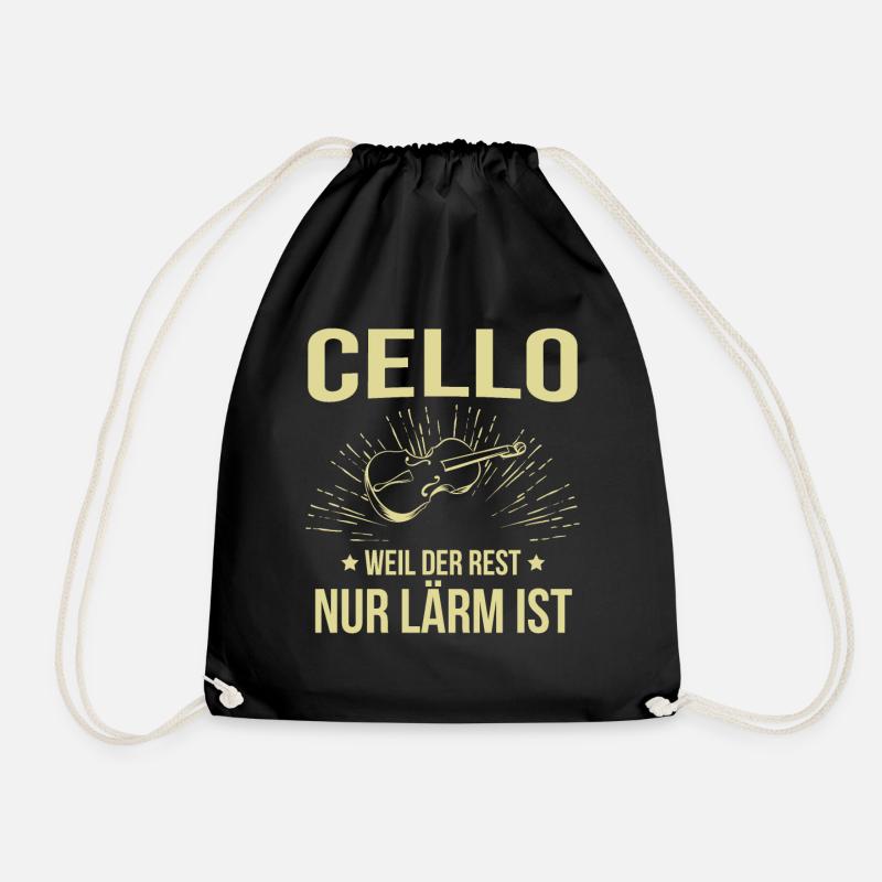 Cello Cellospieler Cellist - Turnbeutel - Schwarz