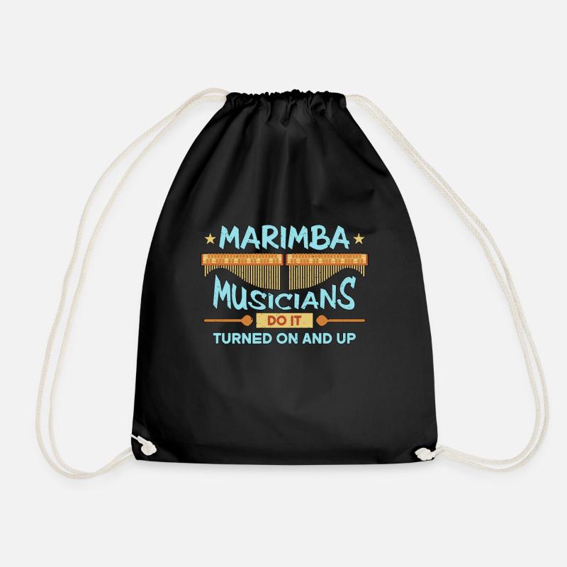 Marimba Musicians Do It Instrument Marimba Player - Turnbeutel - Schwarz