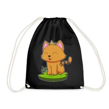 Couronne de chat - Sac de sport léger - noir - Devant
