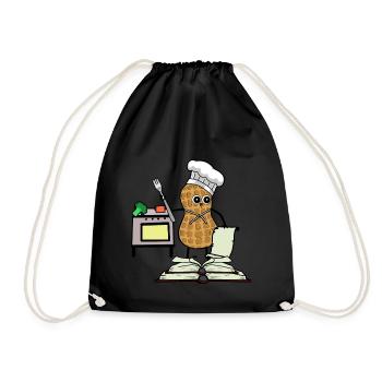 Peanut Cookbook Hobby Chef Cuisinière de cuisine - Sac de sport léger - noir - Devant