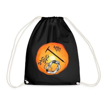 Sonnenschein Bergsport klettern Karabiner Abseilen - Turnbeutel - Schwarz - Vorne