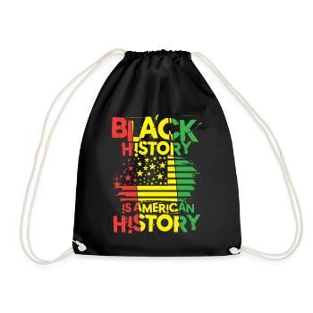 Black Histroy Month Stolz Afro Americkaner für - Turnbeutel - Schwarz - Vorne