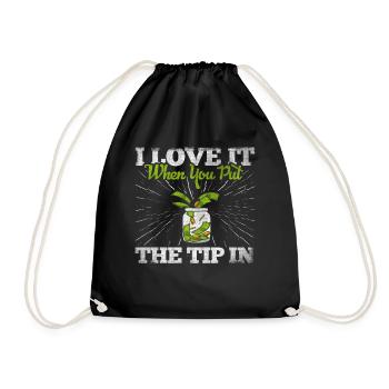 J’adore quand tu mets le pourboire dans Funny Barman - Sac de sport léger - noir - Devant