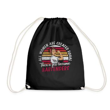 Juste quelques-uns deviennent barmans Barman drôle - Sac de sport léger - noir - Devant