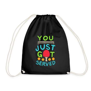 Blague sur le tennis de table - Sac de sport léger - noir - Devant