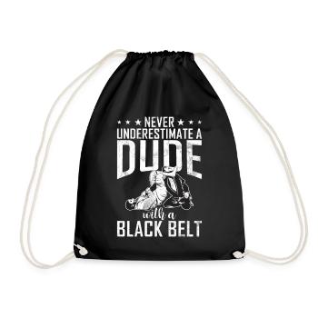 Jiu Jitsu Martial Arts Kung Fu & Karate Jiu Jitsu - Drawstring Bag - black - Front