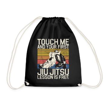 Jiu Jitsu Martial Arts Kung Fu & Karate Jiu Jitsu - Drawstring Bag - black - Front