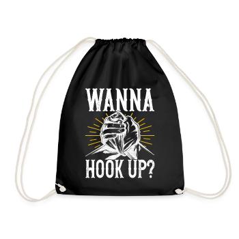 Arm wrestling arm wrestling - Drawstring Bag - black - Front