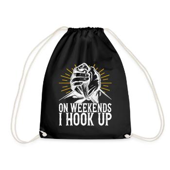 Arm Wrestling Arm Wrestling - Drawstring Bag - black - Front