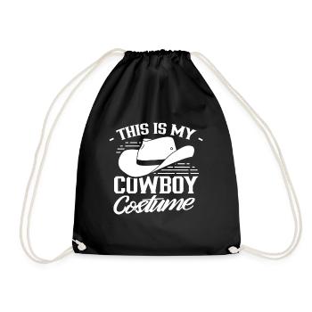Das Ist Mein Cowboy Kostüm Cowboys Süß Texas - Turnbeutel - Schwarz - Vorne