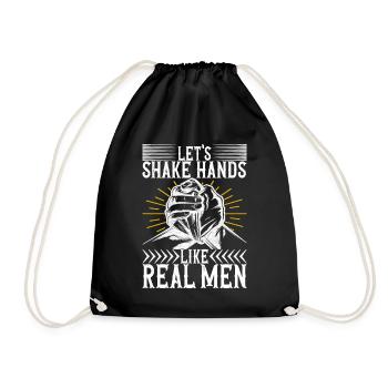 Arm wrestling arm wrestling - Drawstring Bag - black - Front