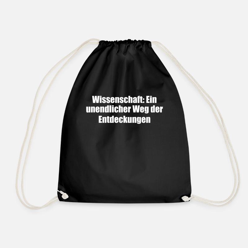 Wissenschaft - Wissenschaft: Ein unendlicher Weg - Turnbeutel - Schwarz