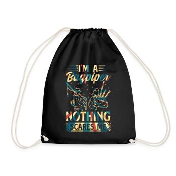 Je suis un joueur de cornemuse Rien ne me fait peur Joueurs de cornemuse - Sac de sport léger - noir - Devant