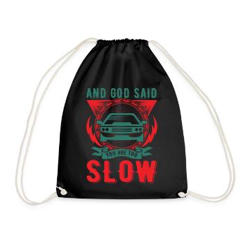 Tuner de voiture, Mécanicien automobile, Voiture de course, Tuning - Sac de sport léger - noir - Devant