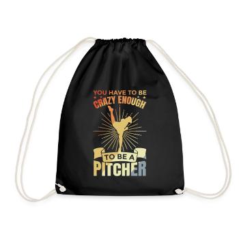 Pitcher - Turnbeutel - Schwarz - Vorne