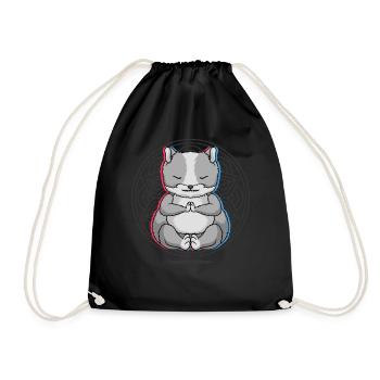 Yoga Hamster Yoga - Drawstring Bag - black - Front
