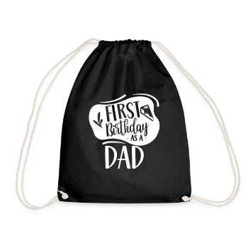 Premier anniversaire en tant que papa papa papa fête - Sac de sport léger - noir - Devant